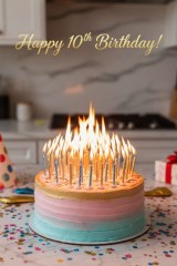 birthday cake happy 10th