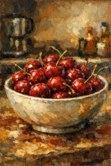 painting bowl of cherries 01