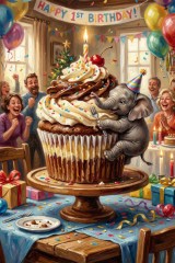 elephant birthday celebration