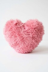pink furry love heart