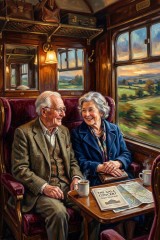 couple on train