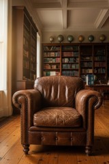 leather armchair