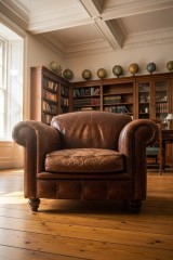 leather armchair