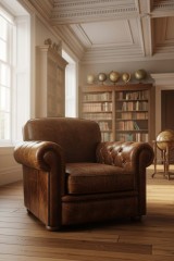 leather armchair