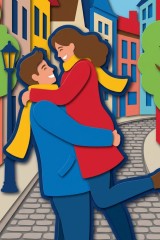 the couple - papercut