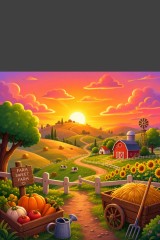 warm sunset low