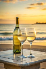 wine and glasses
